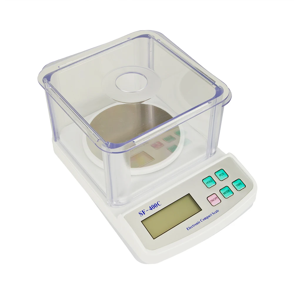 

Portable Electronic Laboratory Scale 500g/0.01g LCD High Accuracy with Windshield Gray&White Auto Zero Resetting/Power Off[US-W]