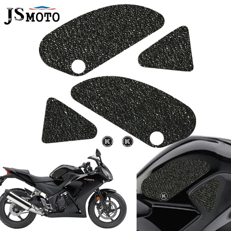 3D Motorcycle Fuel Tank Side Knee Pad Tank Grip Non-slip Stickers Protection For HONDA CBR300R ABS CBR250R CBR 250R/300R cb250r