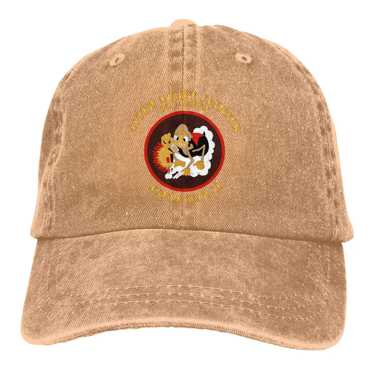 419-я Нейтральная Регулируемая бейсбольная кепка ночного истребителя-эскадрильи Второй мировой войны