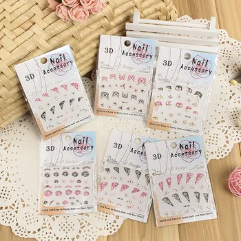 

30pcs metal brand nail stickers30 different design manicure stickers