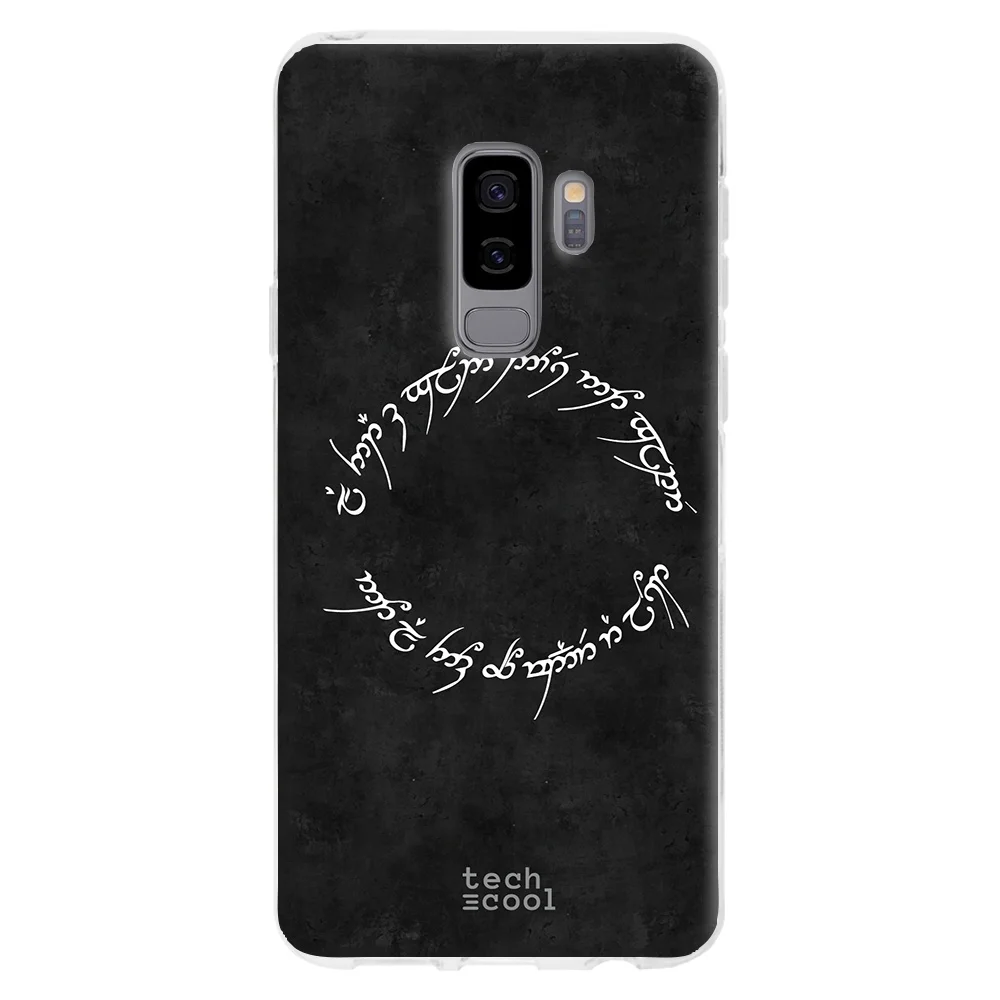 FunnyTech®Чехол для Samsung Galaxy S9 плюс l Кольцо Господа дизайн-1 шт. черный фон | Мобильные