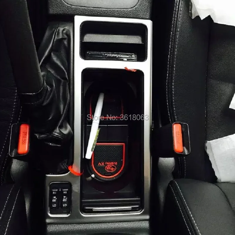 Для Subaru XV 2012 2013 ABS хром держатель стакана воды крышка планки внутренняя коробка передач рамка панель автомобильные аксессуары