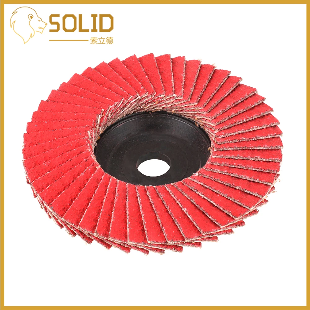 75 мм красная керамика лоскут диск лоскут шлифовальные колеса для дерево металл пластик 10 шт. пластиковая крышка 80 Зернистость