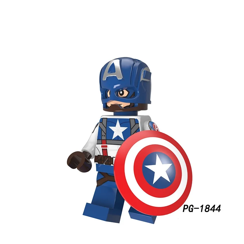 Железный человек, Бэтмен, одиночная распродажа, Мстители, супергерой, совместимые с Legoingly фигурки, строительные блоки, набор кирпичей, модель, игрушки для детей - Цвет: pg1844