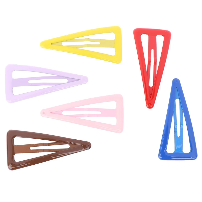 Уникальные Милые блестящие разноцветный яркие заколки для волос для булавки для волос Для женщин подарок BB заколка для волос Треугольники женские аксессуары для волос