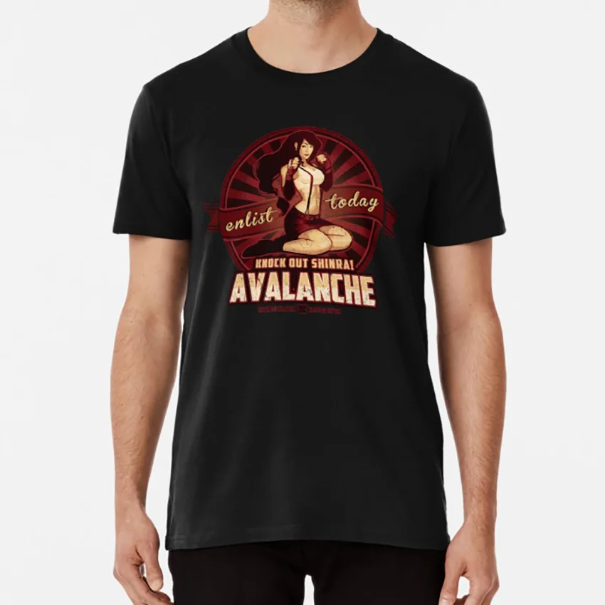 

AVALANCHE Wants YOU! T shirt megan lara avalanche propaganda ff7 final fantasy final fantasy 7 viii nanaki red 13 red xiii