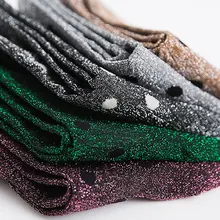 Осенне-зимние блестящие носки модные блестящие женские носки в горошек для женщин повседневные хлопковые носки Calcetines