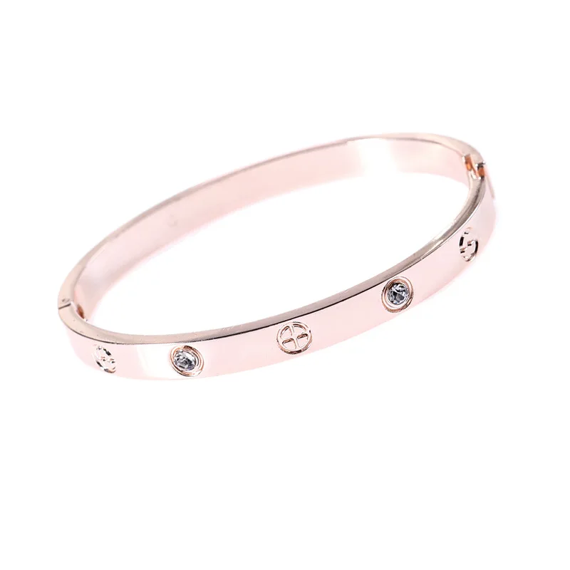 ECHSUN классические модные браслеты со звездами с розами кольцо рифленым рисунком