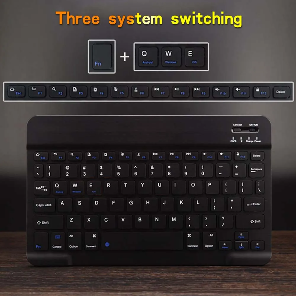 lite 10.4 anti-queda 360 rotativa caso tablet + teclado bluetooth