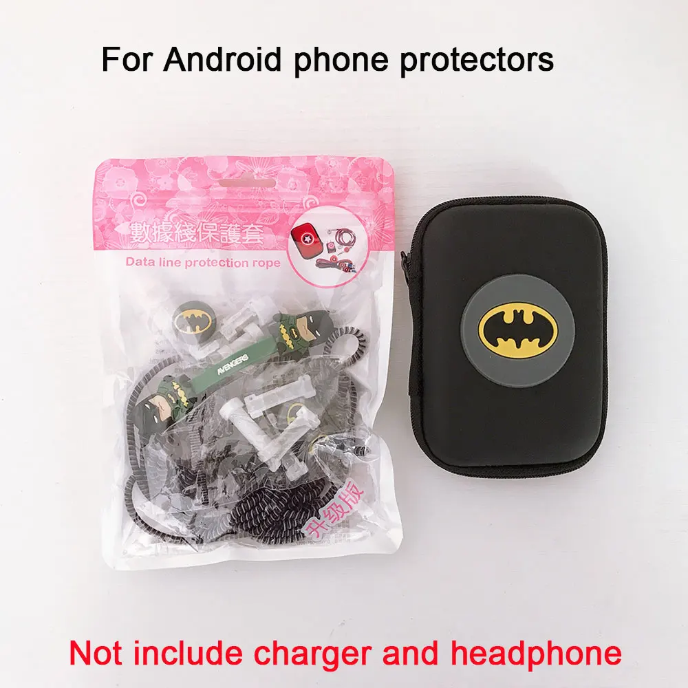 Защита для телефона Android USB кабель передачи данных защита наушников сматыватель