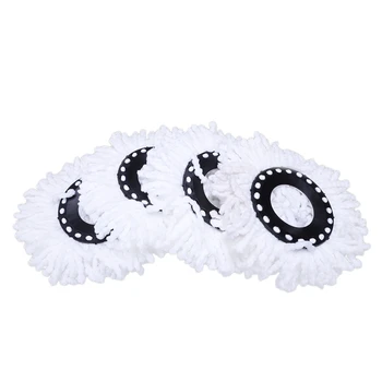 

ELEG-4 Replacement Mop Head Refills For Universal 360° Swivel Mops,Standard Replacement Round Swivel Mop Head Microfiber Microfi