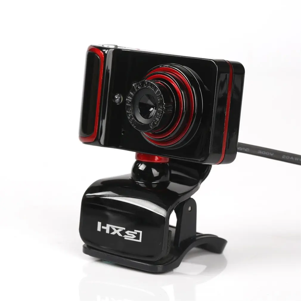S10 веб-камера высокой четкости usb-камера с микрофоном драйвера CD для компьютера ПК ноутбука S10 черный - Цвет: Красный