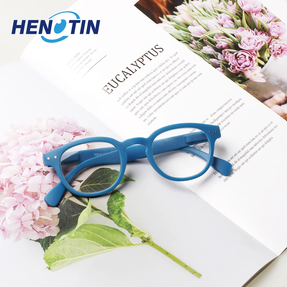 

Henotin Reading Glasses Optical Clear Lens Men and Women Prescription with Frame Eyeglasses Presbyopia HD Magnifier Eyewear