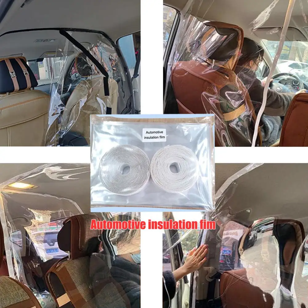 

Taxi Isolation Film Car Anti-droplet Transparent Driver Interior Shade UV Protection Curtain Window Summer Partition Visor