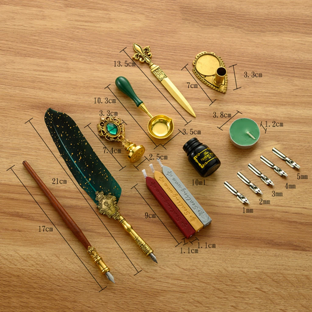 Classic Calligraphy Feather Fountain Pen Set - Sage Design Group - Annette Sage, CEO