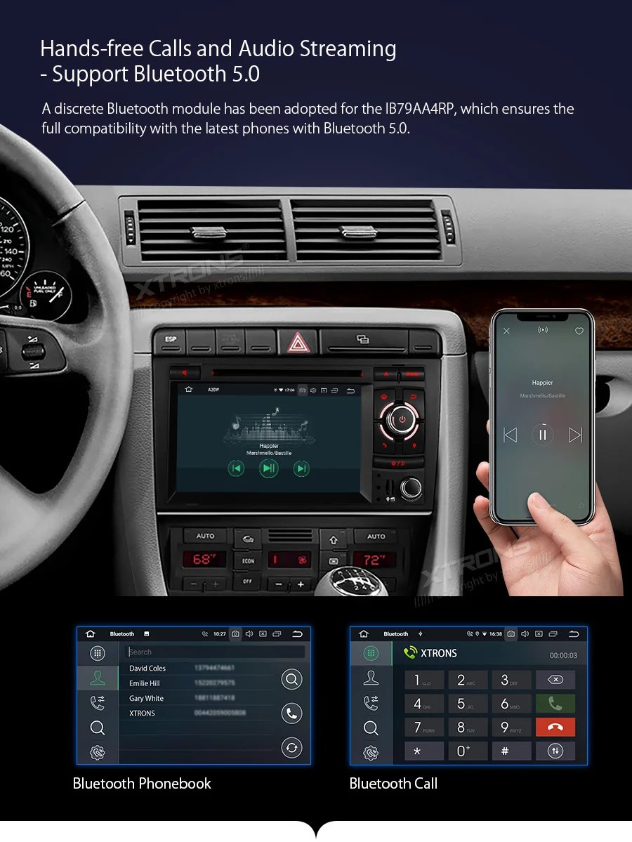 XTRONS " андроид 9,0 PX5 стерео DVD плеер радио gps OBD для Audi A4 S4 B6 B7 RS4 2002-2005 2006 2007 2008 для сиденья Exeo