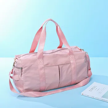 

Men Shoulder Bag Women Handbags Weekend Overnight Bag Large Capacity Backpack Girl Travel Bags Dry Wet Separation Yoga Gym Bag