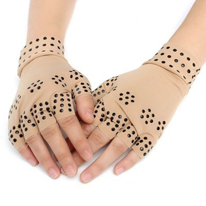 Магнитные против артрита здоровья компрессионные терапевтические перчатки без пальцев перчатки здоровья