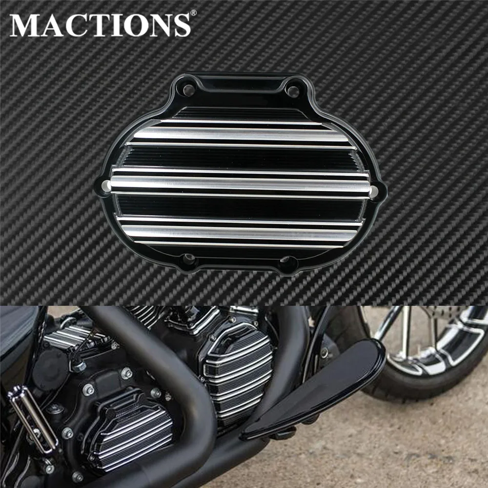 Motorcycle Transmission Cable Clutch Cover Black For Harley Touring Electra Glide Twin Cam Dyna Wide Glide Softail Fat Boy 08-13
