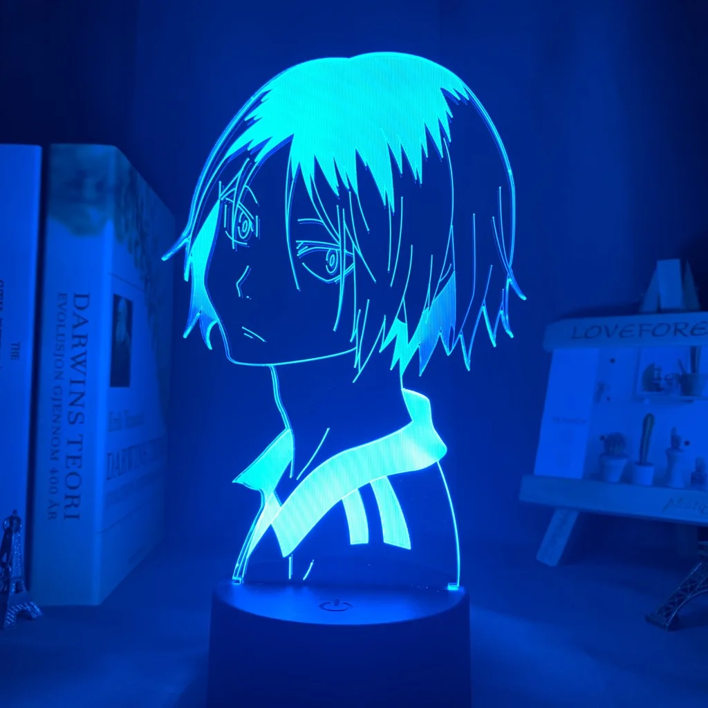 Haikyu! Светодиодный ночной Светильник аниме Kozume Kenma лампы для украшения в спальню