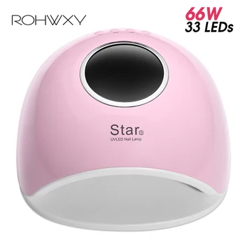 

ROHWXY Star5 Ice Lamp LED Nail Dryer All For Manicure Drying Gel Polish UV Nail Lamp Auto Sensor 10s/30s/60s/99s Nail Art Tools
