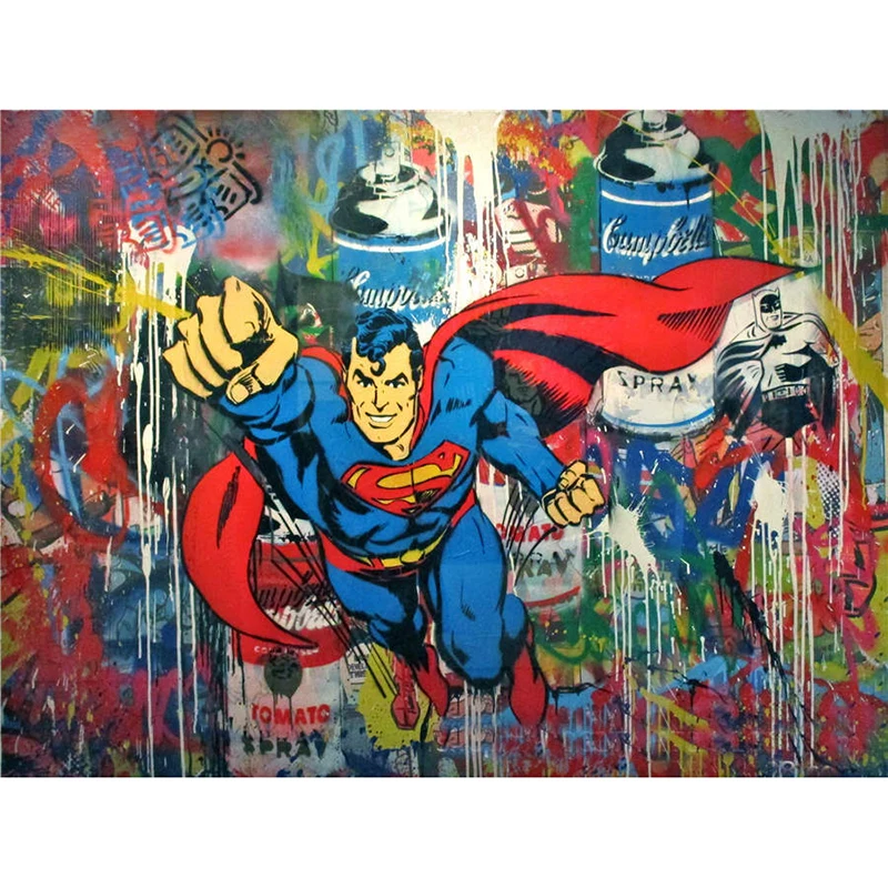 Mr. Brainwash Художественная Картина на холсте уличные граффити стеновые