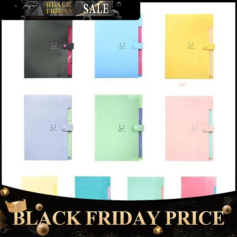 

5-pocket Expanding File Folder Organ Bag A4 Organizer Paper Hold Document Folder r20