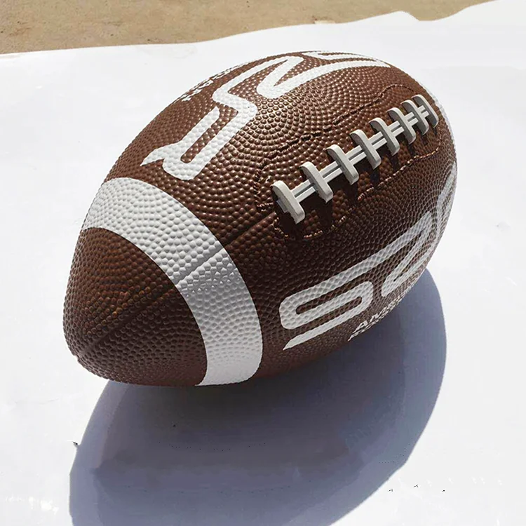 New Imported Rubber Size 9 Brown American Football Non-Slip Wear-Resistant Youth Adult Training Sports Outdoors