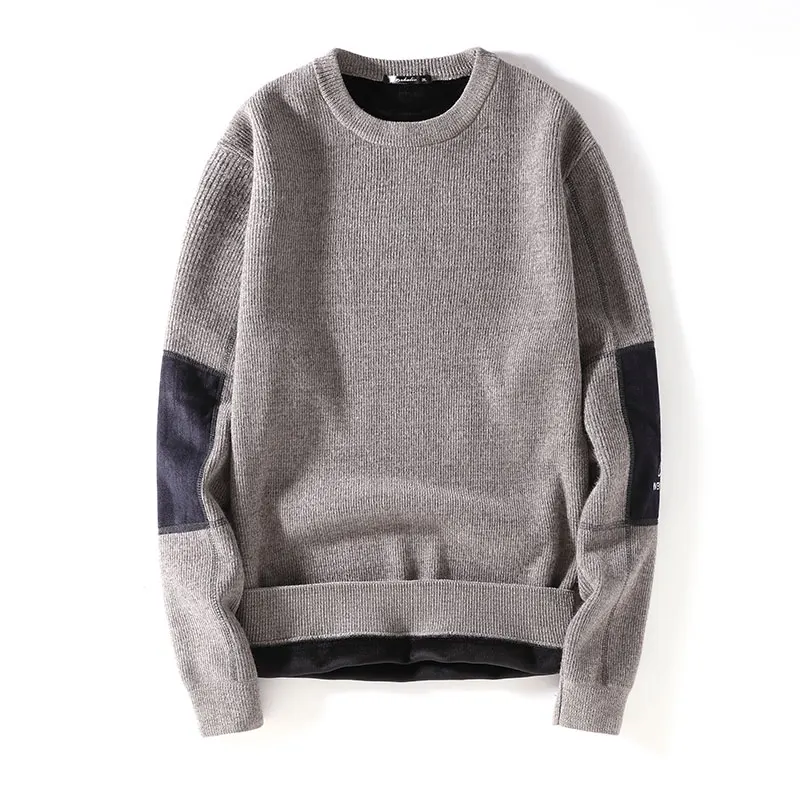 autumn and winter cashmere sweaters men grab cashmere thick warm round neck pullover fashion casual knitwear brand men