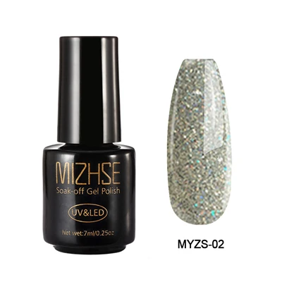 SetD03 MYZS002 MIZHSE Гель-лак для ногтей 7 мл блестящий гель для ногтей БЛЕСТЯЩАЯ ЛАМПА Алмазный лак для ногтей отмачиваемый УФ гель для ногтей гель Vanish Base Top - Цвет: SetD03 MYZS002