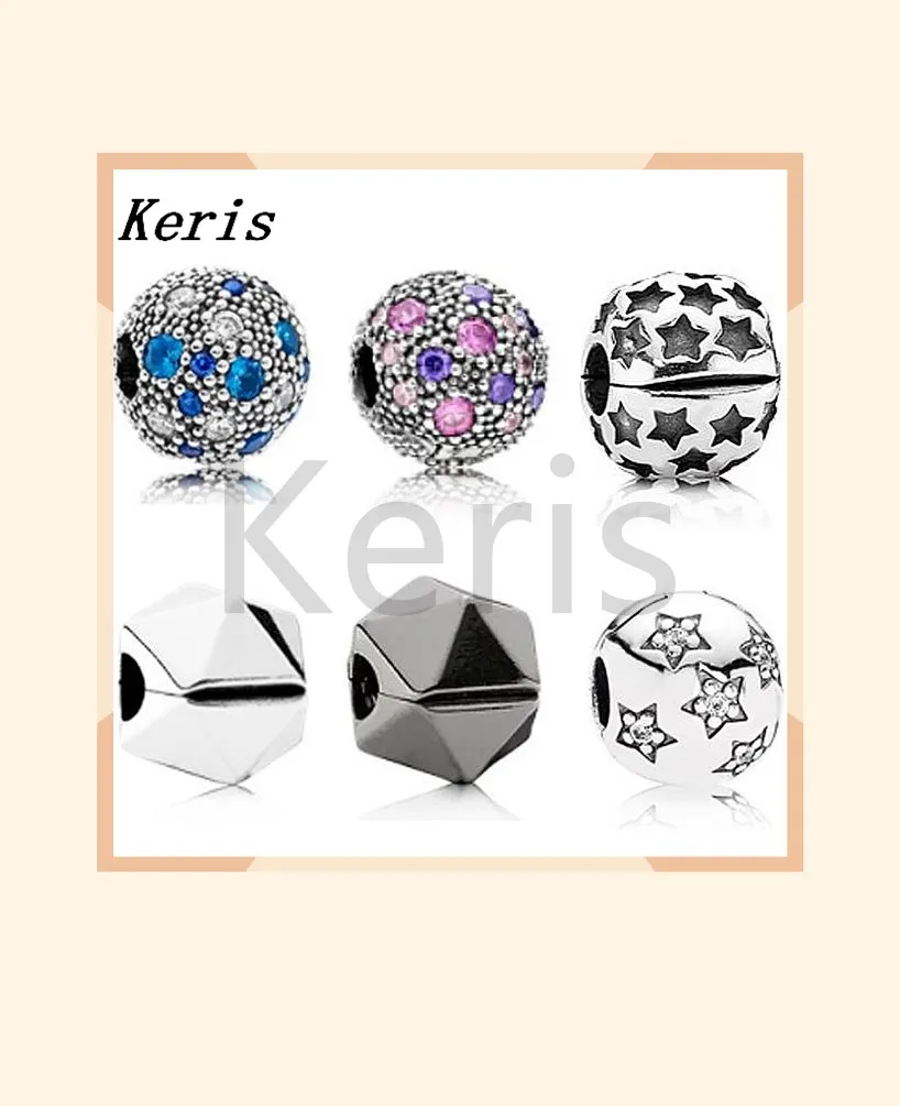 

High Quality Reproduction 1:1 100% 925 Sterling Silver Multi-Style Fixed Buckle Bracelet With Irregular Shape Beads Set Free Gif