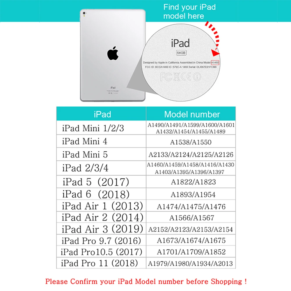 Чехол для нового iPad 9,7 дюйма iPad 6 A1893 A1954 Funda Мягкая силиконовая задняя крышка из искусственной кожи смарт-чехол для автоматического сна