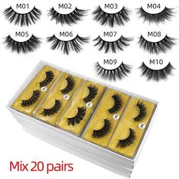

Natural Imitation Mink Eye Lashes Long Thick Soft Fake False Eyelashes Women Makeup Tool