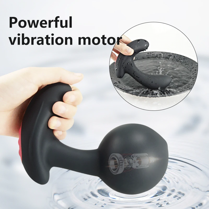 Remote Control Anal Ball Butt Plug Dildo Vibrator Inflatable Huge Male Prostate Massager Big Expansion Gay Sex Toy For Women Men 5