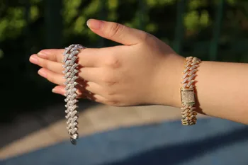 

15mm Iced out thorn chain bracelet for men