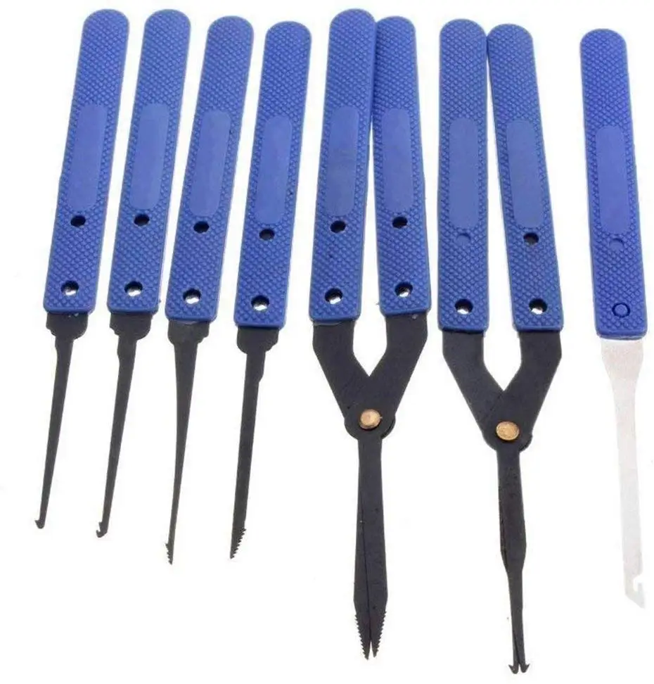 Free Shipping Broken Keys Extractor Pick Tools with 2PCS Transparent Practice Locks,Locksmith Tools LockPick Set