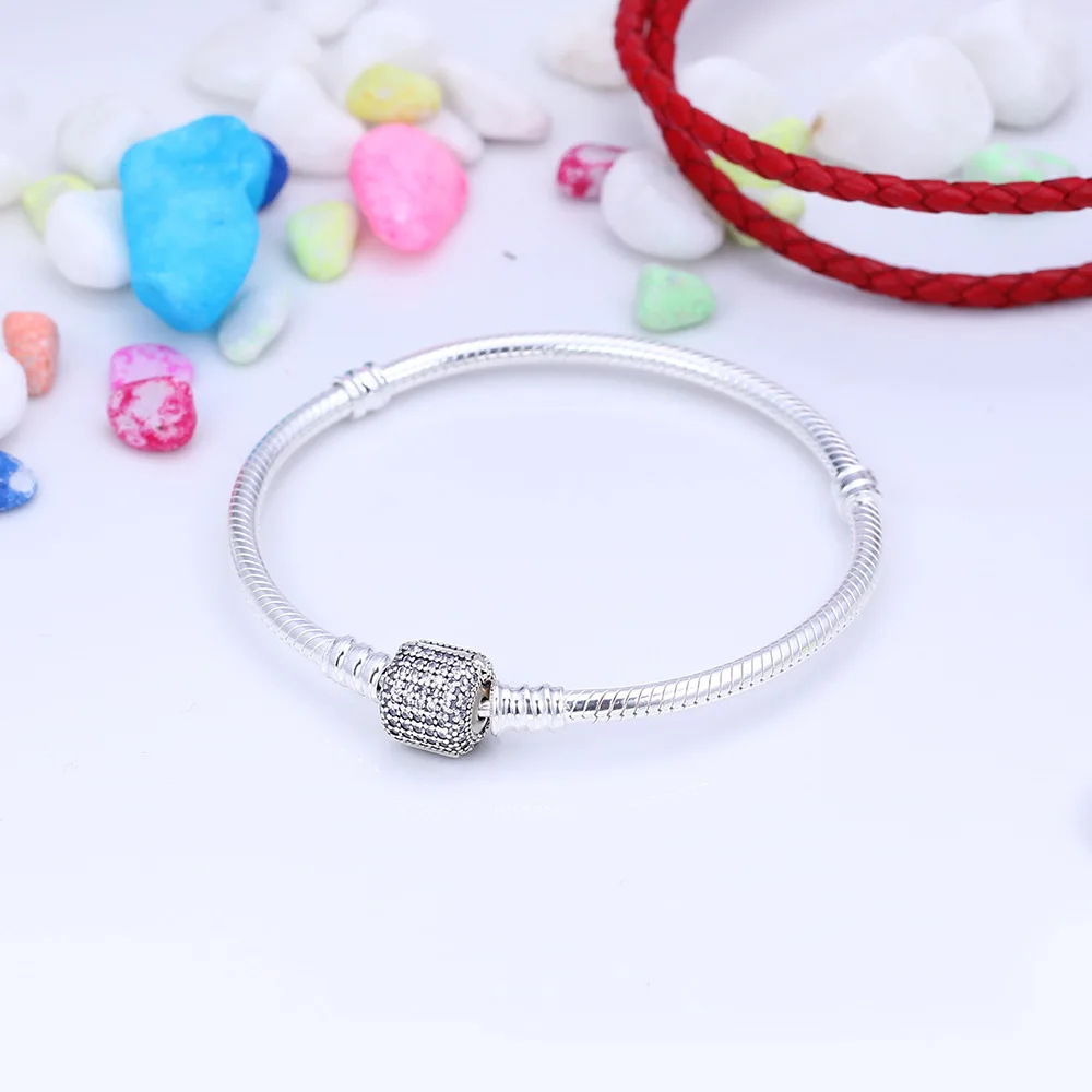 

friendship bracelet Authentic 925 silver jewelry charm braclets beaded bracelet for women Pulsera jewelry making DIY