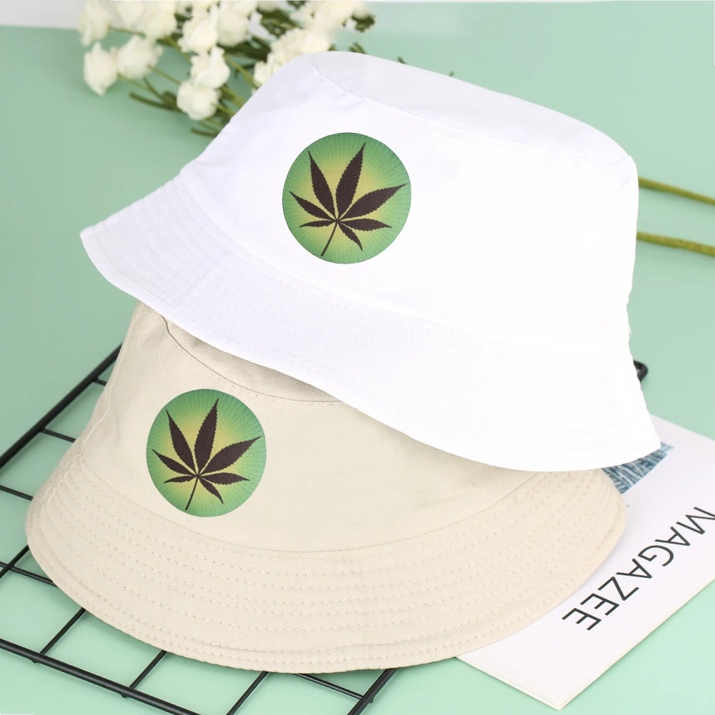 

Women Men Maple Leaf Hats Spring Fisherman Bucket Hat Adult Summer Outdoor Fishing Visor Fashion White Sports Lady Panama Visor