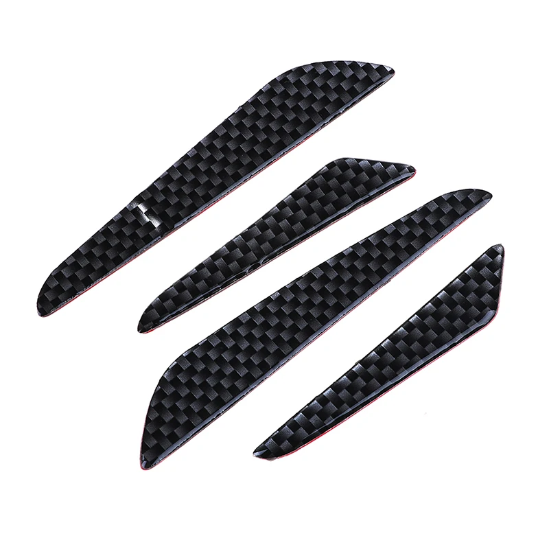 4pcs / set Carbon Fiber Car Door Edge Guard Strip Scratch Protector Anti-collision Trim Door Edge Guard Stickers
