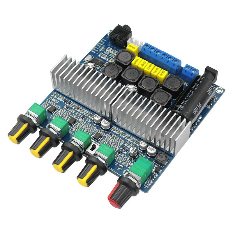 TPA3116D2 DC12V-24V Bluetooth 4.2 Subwoofer o Amplifier Board 2.1 Channel Power 2 x 50W+100W TPA3116 Amplificador afbeelding