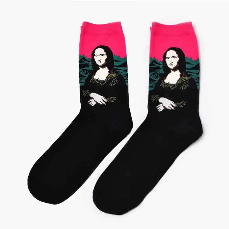 Autumn Winter Retro Van Gogh Art-Inspired Women's Socks