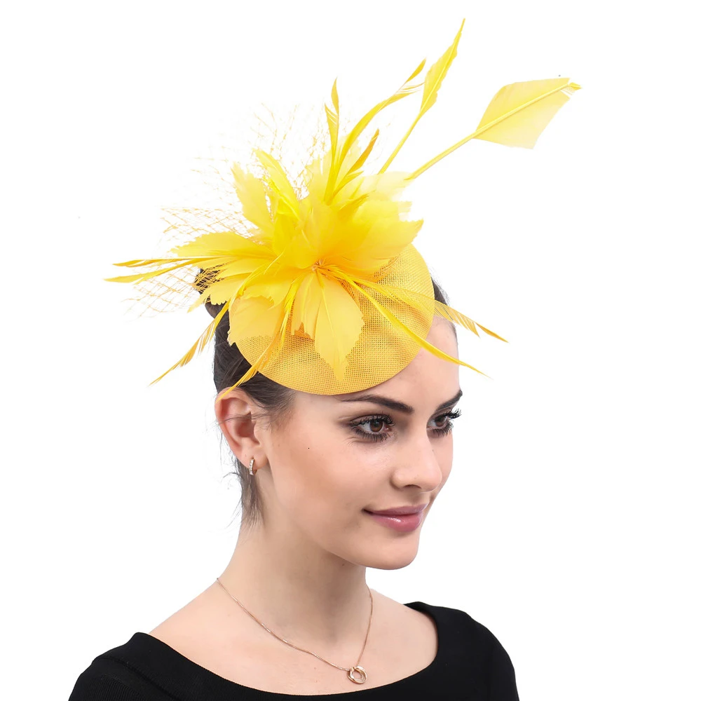 Mingli Tengda Bride Formal Hat Lady Of Quality Lady Hair Decorate Court Banquet Headwear Flax Gauze