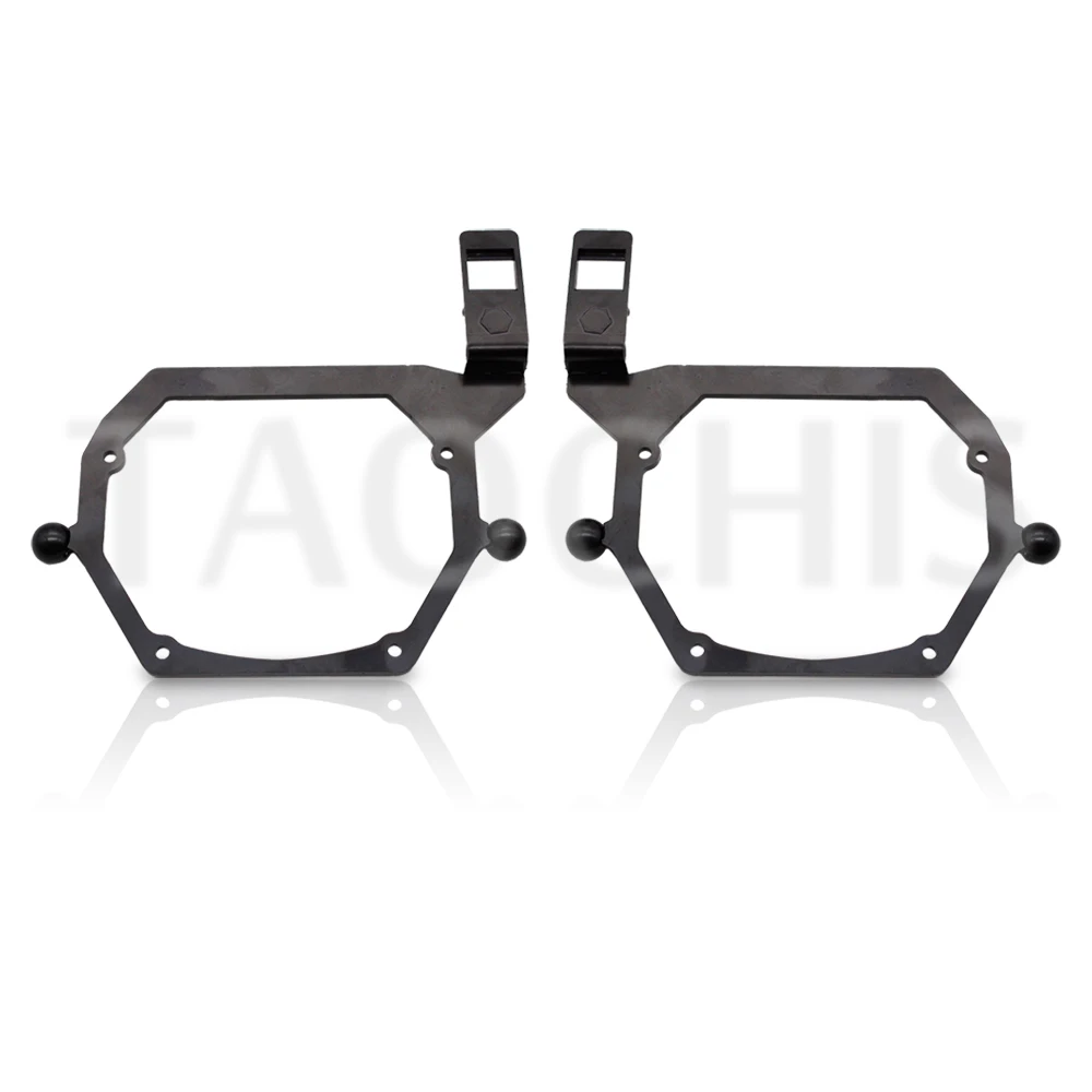 TAOCHIS Car Headlight Projector Lens Frame Adapter For BMW X5 2008-2013 Hella 3R G5 Style Auto Lens Modification Bracket