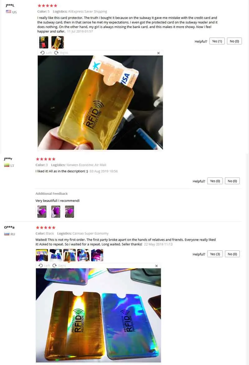 5 шт. Анти RFID кошелек Блокировка ридер Блокировка Рукава ID банк держатель для карт чехол Защита кредитный держатель для карт Алюминий