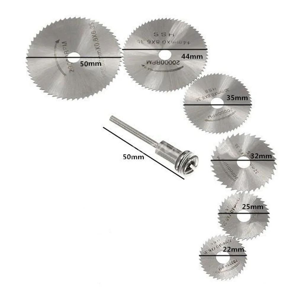 Серебряный режущий диск, сплав, режущий диск, Высокоскоростная сталь, 7 шт., отделочник, электрические аксессуары, многофункциональный