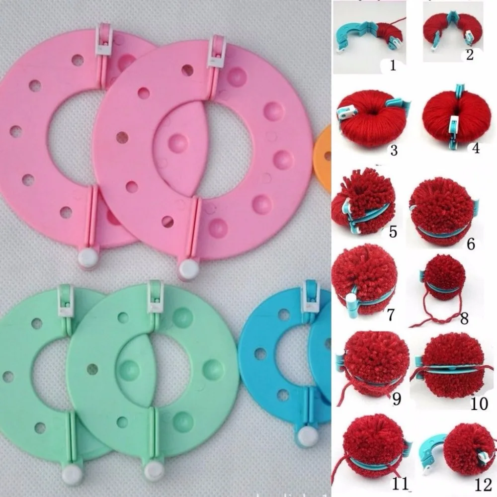 Приспособление для помпонов. Помпон из ниток. Нитки для помпонов. Как сделать помпон с помощью. Как сделать помпон с помощью.