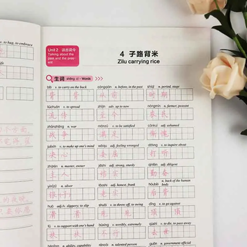 Китайские персонажи HSK workbook ручные упражнения Hanzi для уровня 5|Учебники| |