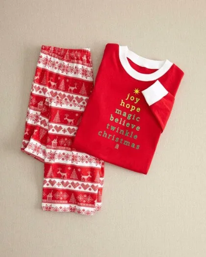 Рождественские Семейные пижамные комплекты с оленем одинаковые комплекты одежды для сна для папы, мамы и ребенка рождественские пижамы, одежда для сна