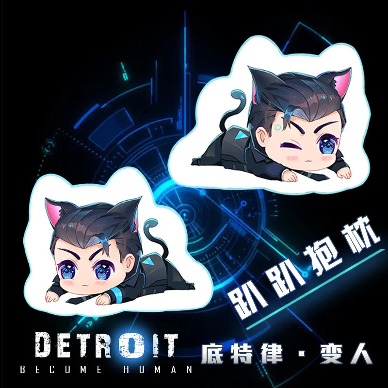Игра DBH Детройт: стать человеком Коннор RK800 Подушка плюшевая хлопковая Мягкая кукла милая фигурка Косплей Подарочная бутафория Новинка
