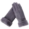 2022 New Fashion Women Gloves Autumn Winter Cute Furry Warm Mitts Full Finger Mittens Women Outdoor Sport Female Gloves Screen ► Photo 2/6